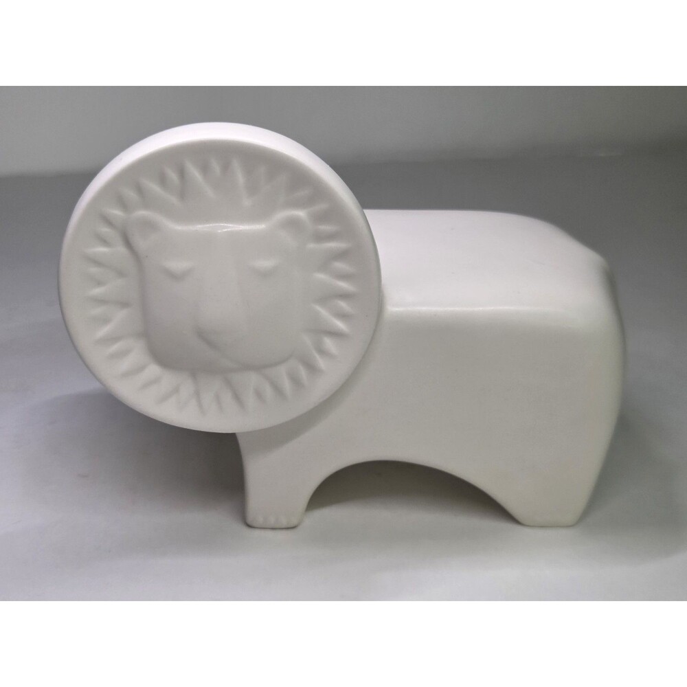 Jonathan Adler for PartyLite Ceramic Lion Votive Candle Holder White 5" x 6.5"